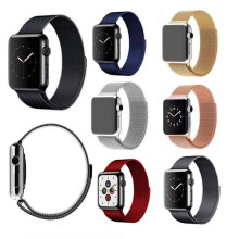 SKALO Milanaise-Armband, kompatibel mit Apple Watch (SE 40 mm) – Weitere Farben: Pink