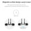 Écouteurs de sport magnétiques Bluetooth argentés 4