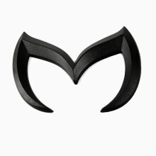 Insignă portbagaj spate neagră sportivă din metal „M” malefic, emblemă lucioasă pentru Mazda3 5 6CX, înlocuire siglă auto premium din