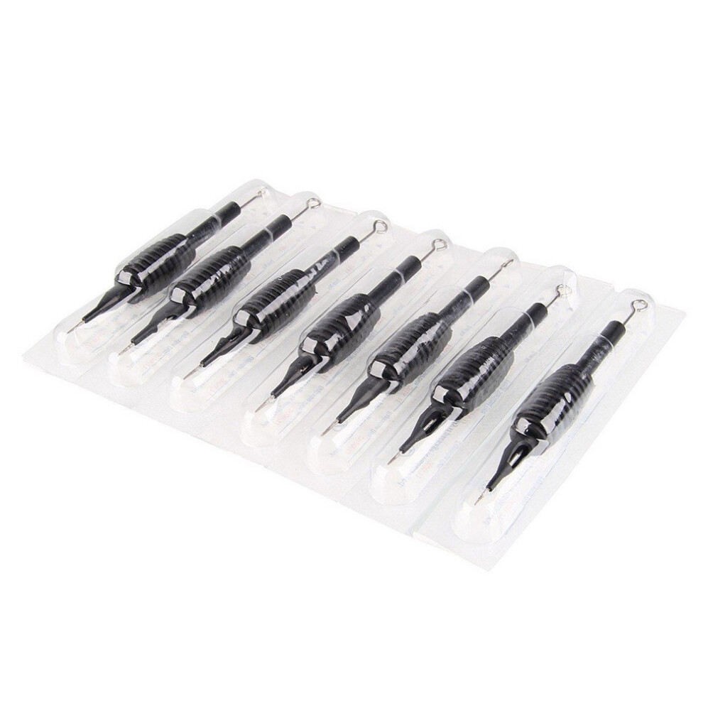 10PCS PreSterilized 5RL Round Liner Tattoo Needles and Disposable Tubes with 3/4 Inch NonSlip Grip