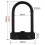 Combination U-Lock for Motorcycles, Adjustable Shackle Durable Construction Anti Theft Bike Lock with 4 Digit Code, High Security No Keys Needed 3