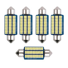 Kentekenplaatverlichting LED-lampjes 41 mm, plug-and-play vervanging voor auto-interieur met 3014SMD, Canbus foutvrije binnenverlichting,