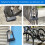 Combination U-Lock for Motorcycles, Adjustable Shackle Durable Construction Anti Theft Bike Lock with 4 Digit Code, High Security No Keys Needed 4