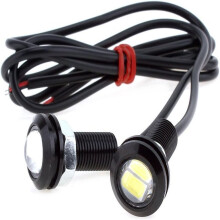 LED Eagle Eye Light for Reversing and Running Lights, Dustproof Low Power Consumption 18mm High Power LED with Aluminum Shell, Universal Fit Easy