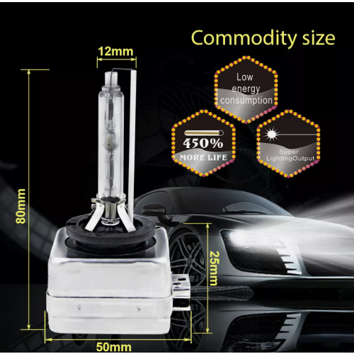 Λάμπα προβολέα Xenarc HID Xenon D3S, γνήσια λάμπα εκκένωσης OEM με επίστρωση UV, αντοχή σε 1
