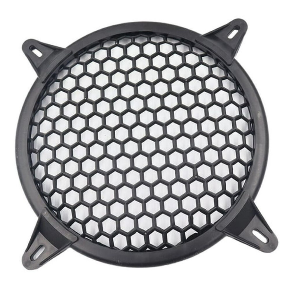 Speaker Grill Cover For Home Audio, Subwoofer Grille Plastic Mesh Waffle Speaker Covers With Mounting Screws, Audio Sub Woofer Grille Net Protector 9138057188127