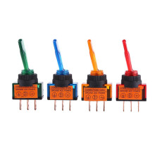 Întrerupător basculant pentru aplicații marine auto, barcă, SPST ON Off, comutator basculant cu 3 pini, 12V20A, cu indicator LED, întrerupător