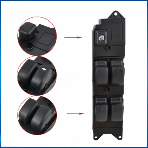 Interruptor de controle do vidro elétrico para Mitsubishi Lancer, interruptor do vidro elétrico dianteiro esquerdo (lado do motorista) com função 2