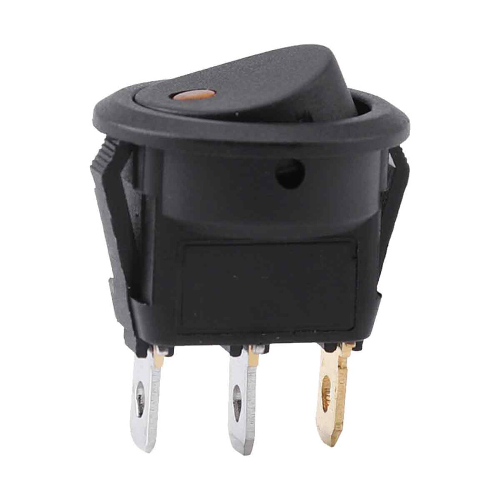 Rocker Toggle Switch For Automotive And Marine Use, Spst On-Off Control 12V 20A Lighted Rocker Switch With Led Illumination, Round Rocker Switch For 9138057188431