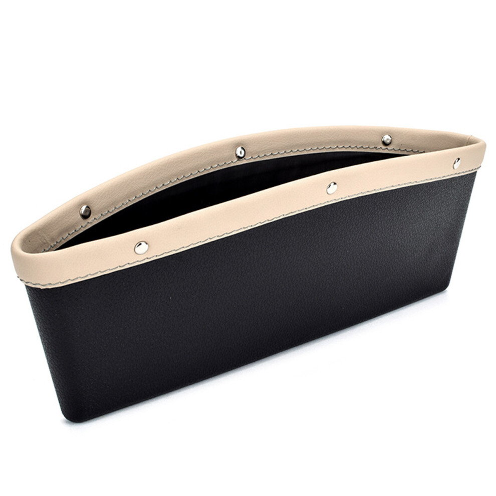 Car Seat Pockets For Vehicle Interior, Pu Leather Car Console Side Organizer With Multifunctional Storage Compartment, Seat Catcher Holders For Keys 9138057189261