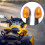 Αντικατάσταση για DL650V-Strom, Μπροστινά Φλας Μοτοσικλέτας με Τεχνολογία LED 4