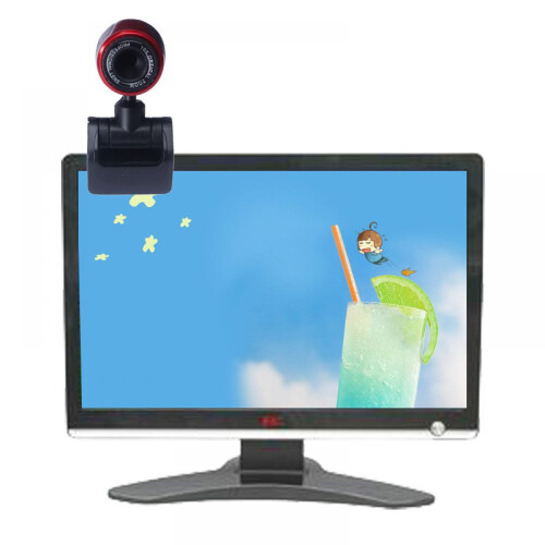 Κάμερα Webcam USB2.0 με ενσωματωμένο μικρόφωνο, οθόνη HD, περιστρεφόμενη βάση 360 για 2