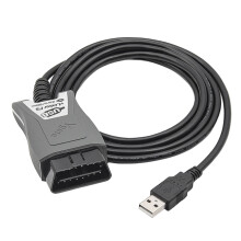 OBD2 szkenner autódiagnosztikához, OBDII USB adapter automatikus átkapcsolással és HS MS CAN támogatással, gyors és megbízható