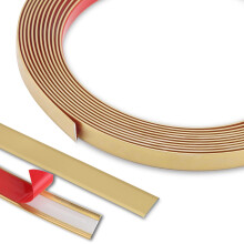 PVC Decorative Trim Flexible Wall Molding SelfAdhesive Waterproof Gold Edge 16.4ft x 0.8in