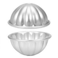 2Pcs Aluminium Bath Bomb Molds Set for DIY Crafts Smooth Demoulding Durable Alloy Build