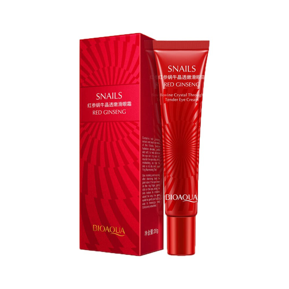 Cream/Red/Dark Anti Aging Eye With Ginseng Snail Extract For Circles Puffiness Sensitive Skin 20G