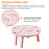 Pink Picnic Table Tables for Outdoors Foldable Portable Beach Storage Plastic 5