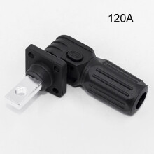 Conector de almacenamiento de energía de batería, conector de alimentación de codo con terminal de enchufe rápido de 120 A