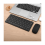 Wireless Bluetooth Keyboard Mouse Three Mode Keyboard Rechargeable Keyboard Mouse Support Tablet Laptop Computer Black 6