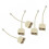 Guangmc5pcs RJ11Socket Converter2Way Telephone Splitter Adapter 2
