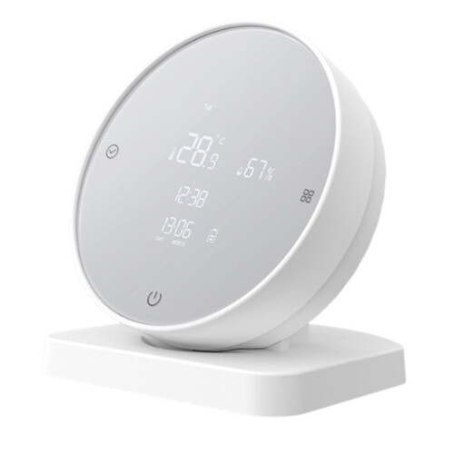 Sensor de temperatura e umidade Tuya WiFi com luz de fundo ajustável