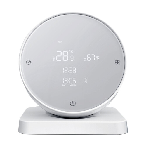 Sensor de temperatura e umidade Tuya WiFi com luz de fundo ajustável 1