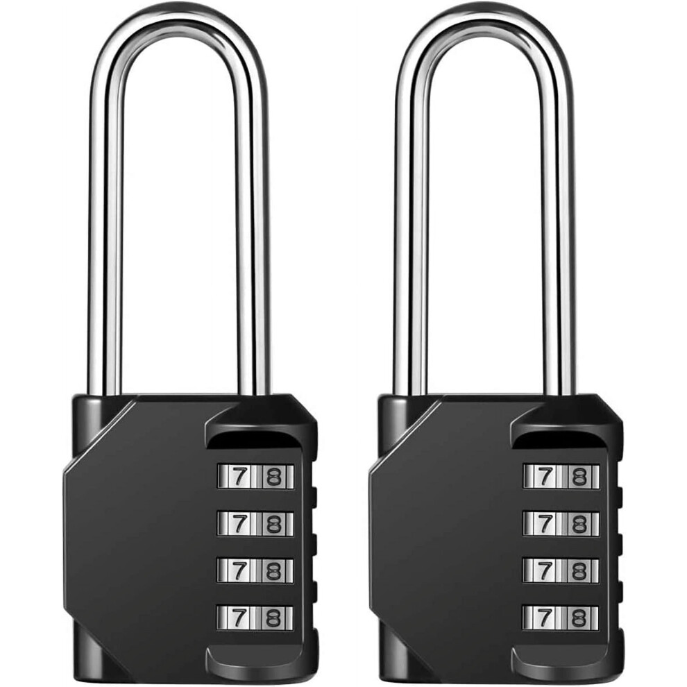 2 Pack Combination Padlock - 4 Position Rust Resistant Padlocks - Weather Resistant 9773935711839