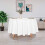 Toalha de mesa redonda preta de 228 cm (90 polegadas), resistente a manchas e rugas - capa de mesa de poliéster lavável para mesa de jantar, 3