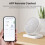 Sensor de temperatura e umidade Tuya WiFi com luz de fundo ajustável 8