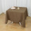 BalsaCircle70" x70" Vierkant polyester tafelkleed Taupe 2