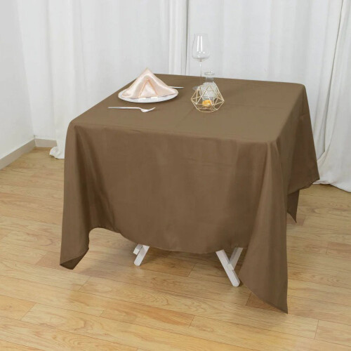 BalsaCircle70" x70" Vierkant polyester tafelkleed Taupe 1