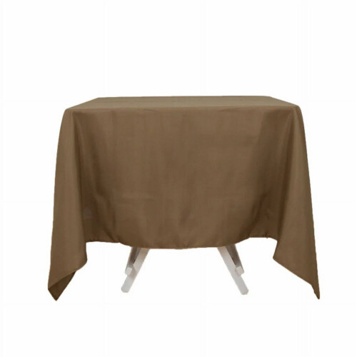 BalsaCircle70" x70" Vierkant polyester tafelkleed Taupe 2