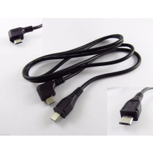 Cabo extensor Micro USB macho de 5 pinos para Micro USB com 10 conectores, 1 m de comprimento.
