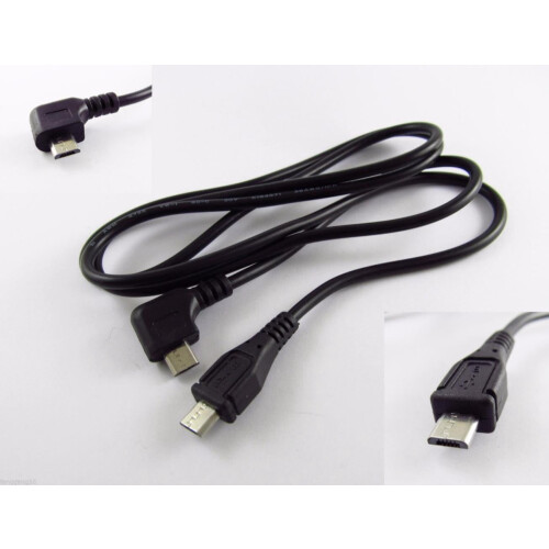 Cabo extensor Micro USB macho de 5 pinos para Micro USB com 10 conectores, 1 m de comprimento.