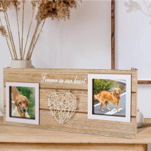Cornice portafoto romantica per coppie Quinlirra - Regalo di anniversario o fidanzamento, artigianato per uomo e donna - Compatibile con foto