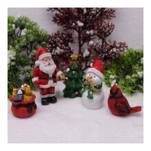 st jultomte julgransprydnader set, söta jultomte snögubbe träd hartsfigurer för heminredning