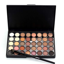 40 Colors Eyeshadow Palette with Waterproof Glitter, MultiFinish Shades and Brush Set E4001