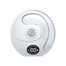 Imréiteach Zeceouar! Cluasáin Gan Sreang Bluetooth, Feistithe ar an gCluas, Gan Braistint Caithimh, Fáinne Copair Fíor, Taispeántas Digiteach