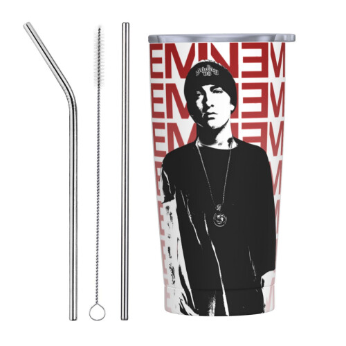 Eminem20OZ Tumbler, Κούπα αυτοκινήτου ταξιδιού με μόνωση κενού από ανοξείδωτο ατσάλι,
