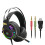 Cuffie da gioco lulshou Cuffie stereo da gioco over-ear da 3,5 mm con microfono per N- 1