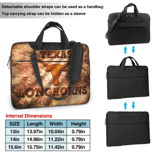 Τσάντα Laptop Texas Longhorns, τσάντα ώμου Messenger για φορητό υπολογιστή ή tablet, κομψό, 2