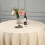 BalsaCircle 132" Runde Polyester-Tischdecken, Hochzeit Beige 6