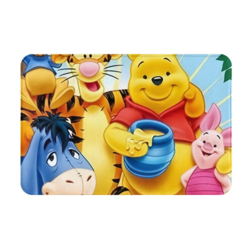 Εξατομικευμένο χαλί φανέλας Winnie the Pooh για εσωτερικούς χώρους, υπνοδωμάτιο,