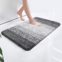 Tapete Hariumiu, retangular, antiderrapante, absorvente e com blocos de cores, ideal para entradas internas, salas de estar, cozinhas e banheiros –