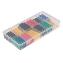 280 Stück Schrumpfschläuche, 2:1-Draht-Isolierschlauch, Kabelummantelung, verschiedene Größen, 5 Farben, 8 Größen in einer Kunststoffbox