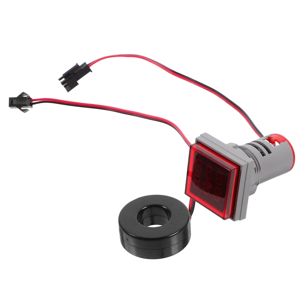 Led Voltmeter Voltage Detector Electronic Digital Display Square Red Plastic 9149926925446
