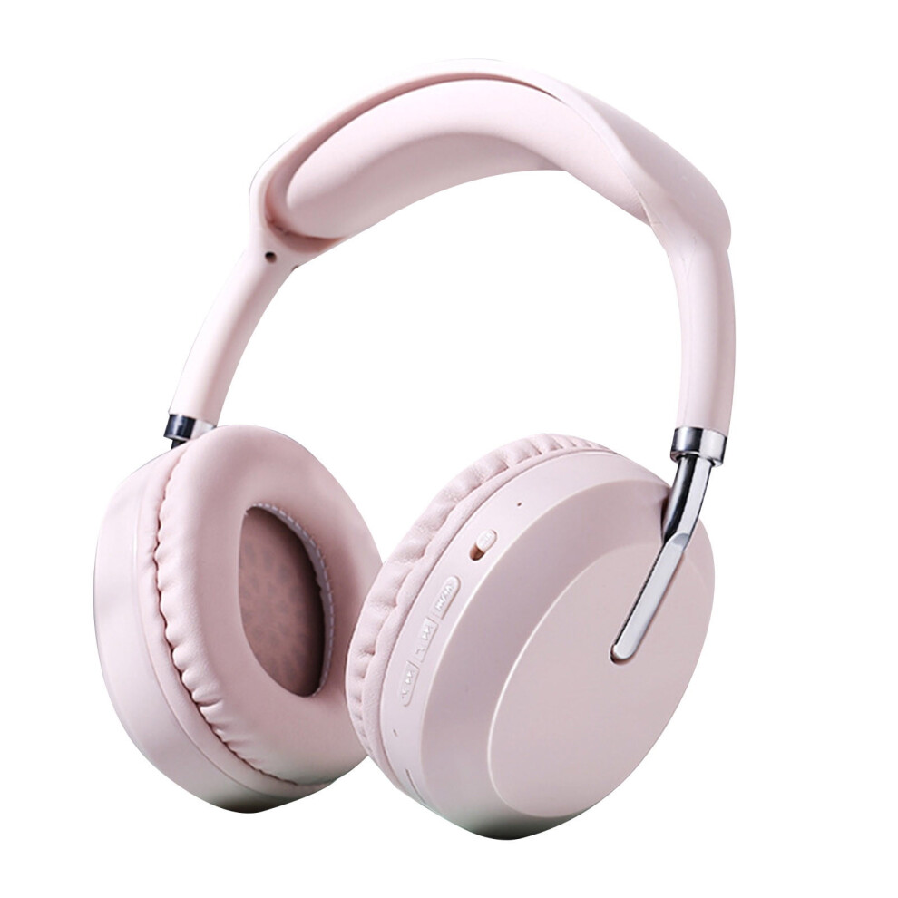 Avtoify New Headworn Wireless Earphones Bluetooth Factory Stereo Intelligent Noise Reduction Ultra Long Range Sports Earphones Pink 9149926925767