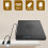 jixopn7in1Εξωτερική μονάδα CD/DVD με 2 θύρες USB/Type-C, USB3.0 Burner, υποδοχή 1TF/SD, συμβατή με φορητό 3