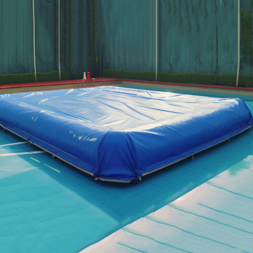 Capa protetora retangular para piscina inflável, à prova de vento e chuva. 2