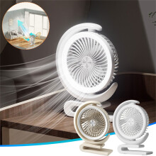 maxiaoxia Fan Home Office Silent USB Charging Student Dormitory Desktop Night Light Small Fan for Home Outdoor Travel